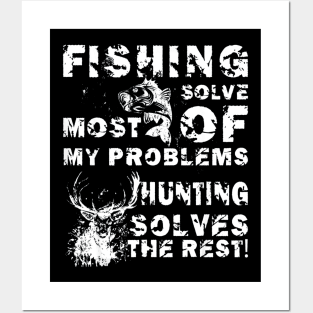 fishing hunting gift Posters and Art